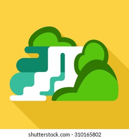 Waterfall vector icon