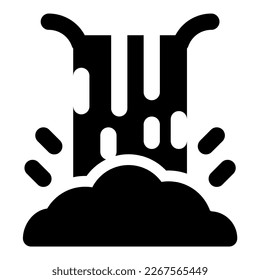 waterfall vector icon illustration asset