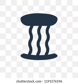 Waterfall vector icon isolated on transparent background, Waterfall transparency concept can be used web and mobile