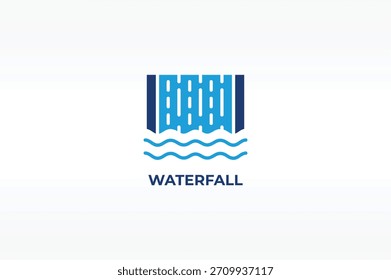 Vetor CACHOEIRA, ícone ou logotipo sinal símbolo isolado ilustração