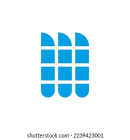 Waterfall vector logo design. Abstract creative symbol.