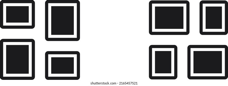 waterfalls icon set. Website set icon vector. for computer and mobile