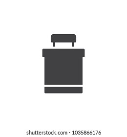 Watering bucket vector icon. filled flat sign for mobile concept and web design. Pail simple solid icon. Symbol, logo illustration. Pixel perfect vector graphics