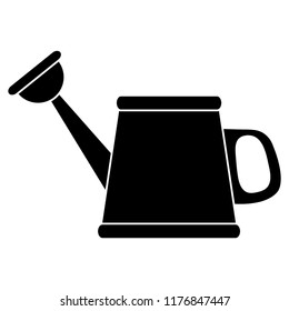  watering can - black vector icon