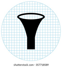 watering can  - black vector icon