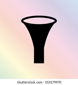 watering can  - black vector icon