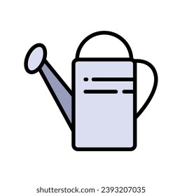 Watering can color icon for web, mobile and infographics. Vector simple style icon isolated on white background.