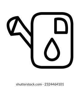 A watering can is a container with a handle and a spout used for watering plants. 