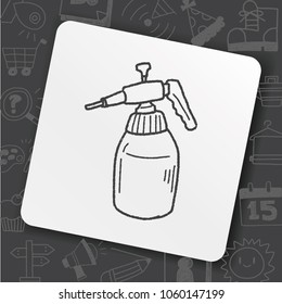 watering can doodle