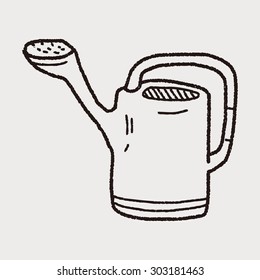 watering can doodle