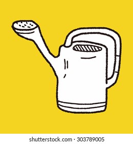 watering can doodle