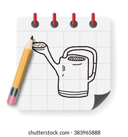 watering can doodle