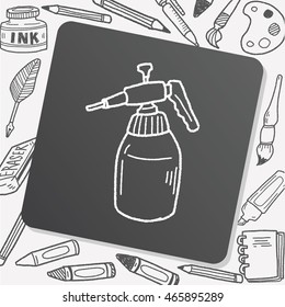 watering can doodle