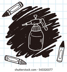 watering can doodle