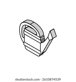 watering can farming water irrigation isometric icon vector. watering can farming water irrigation sign. isolated symbol illustration