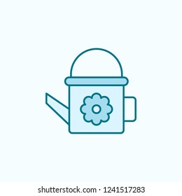 watering can field outline icon. Element of drip watering icon. Thin line icon for website design and development, app development. Premium icon