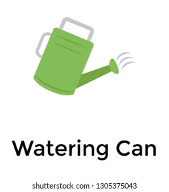 Watering can flat icon 