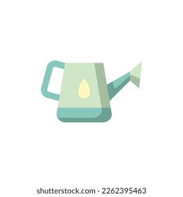 Watering Can Flat Icon Vector Illustration -  Spring Season Icon Concept.