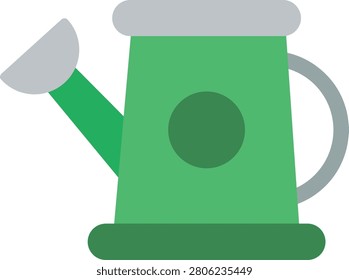 Watering Can Flat Icon Vector Design