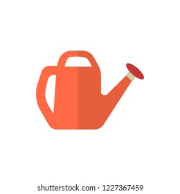 watering can flat vector icon