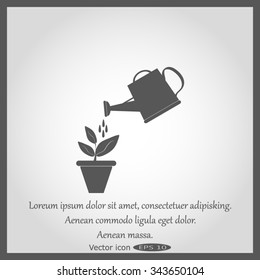 Watering can with flower