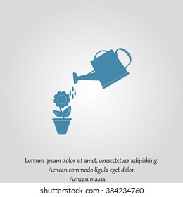 Watering can with flower