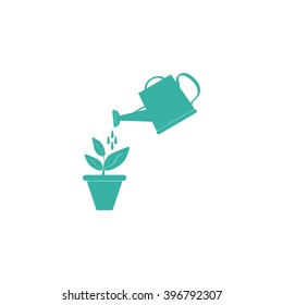 Watering can with flower