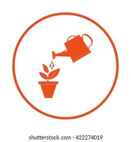 Watering can with flower