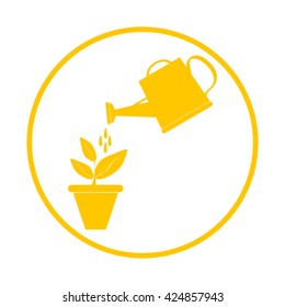 Watering can with flower