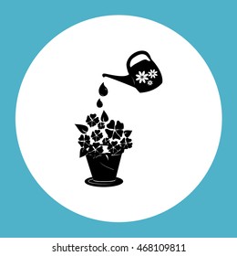watering can with flower