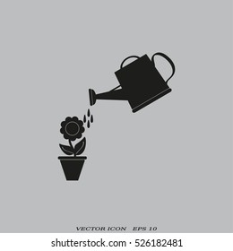Watering can with flower