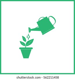 Watering can with flower