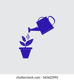 Watering can with flower