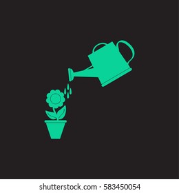 Watering can with flower