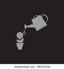 Watering can with flower