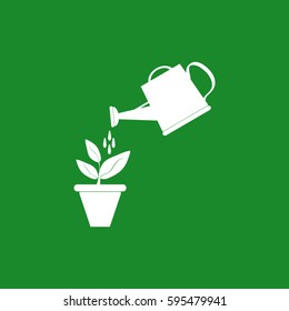 Watering can with flower