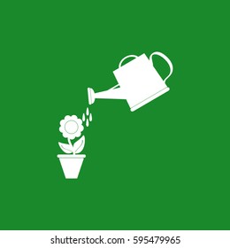 Watering can with flower