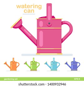 watering can garden icon flat design colorful