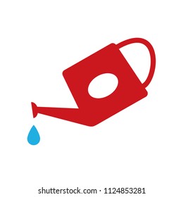 Watering Can Gardening Logo Icon Design