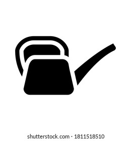 watering can glyph icon vector. watering can sign. isolated contour symbol black illustration