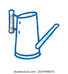 watering can for house plant doodle icon sketch vector. watering can for house plant sign. isolated symbol illustration