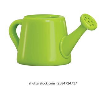 Watering can icon 3d rendering vector illustration