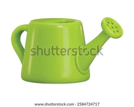 Watering can icon 3d rendering vector illustration