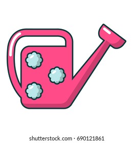 Watering can icon. Cartoon illustration of watering can vector icon for web design