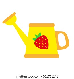 watering can icon. Cartoon watering can vector illustration