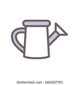 Watering can icon design template, color style