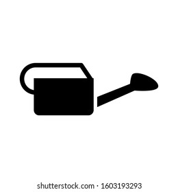 Watering can icon design template, glyph style, flat vector