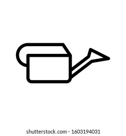 Watering can icon design template, outlined style, editable stroke