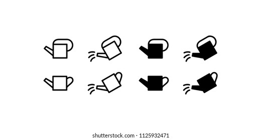 Watering Can Icon Design Vector Symbol Farm Agriculture Plant