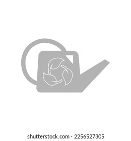 watering can icon, eco, vector illustration